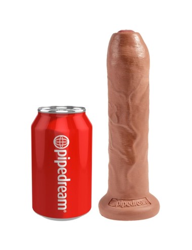 KING COCK - PENE REALISTICO NON TAGLIATO 17.8 CM CARAMELLO