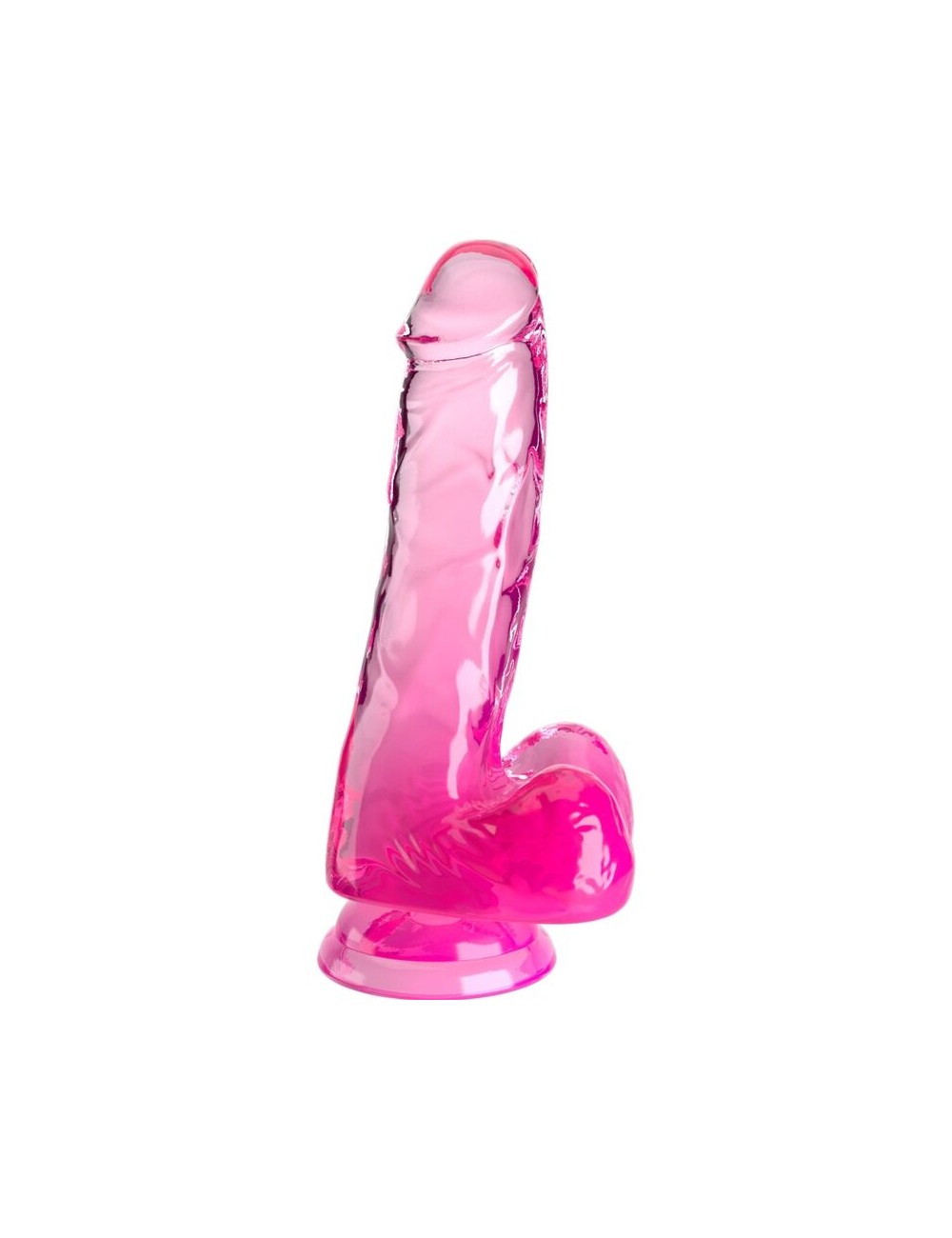 KING COCK - CLEAR PENE REALISTICO CON SFERE 13.5 CM ROSA KING COCK - CLEAR PENE REALISTICO CON SFERE 13.5 CM ROSA