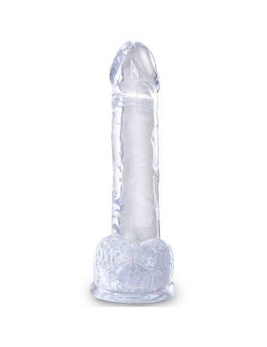 KING COCK - CLEAR PENE REALISTICO CON SFERE 15.2 CM TRASPARENTE