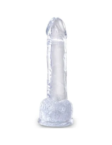 KING COCK - CLEAR PENE REALISTICO CON SFERE 15.2 CM TRASPARENTE