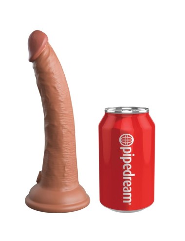 KING COCK - ELITE DILDO REALISTICO IN SILICONE 17.8 CM CARAMEL