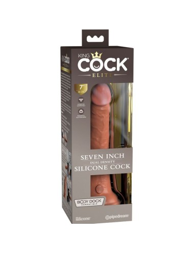 KING COCK - ELITE DILDO REALISTICO IN SILICONE 17.8 CM CARAMEL