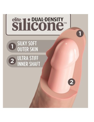 KING COCK - ELITE DILDO REALISTICO IN SILICONE 17.8 CM