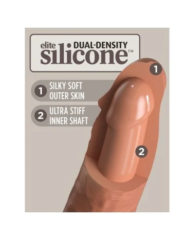 KING COCK - ELITE DILDO REALISTICO IN SILICONE 20.3 CM CARAMEL