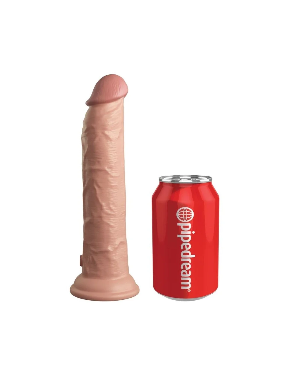 KING COCK - ELITE VIBRATORE DILDO REALISTICO E TELECOMANDO IN SILICONE 23 CM