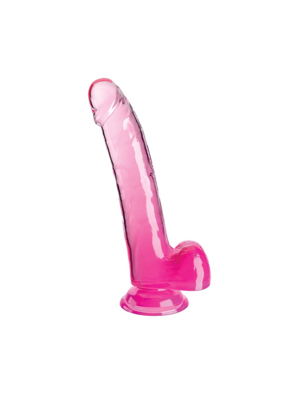 KING COCK - CLEAR DILDO CON TESTICOLI 20.3 CM ROSA KING COCK - CLEAR DILDO CON TESTICOLI 20.3 CM ROSA