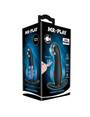 MR PLAY - MASSAGGIATORE PROSTATICO NERO RICARICABILE