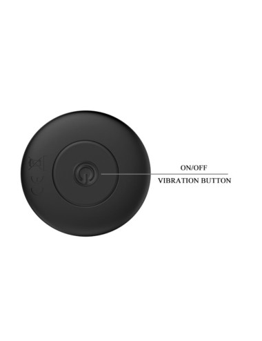 MR PLAY - PLUG ANALE VIBRATORE NERO RICARICABILE