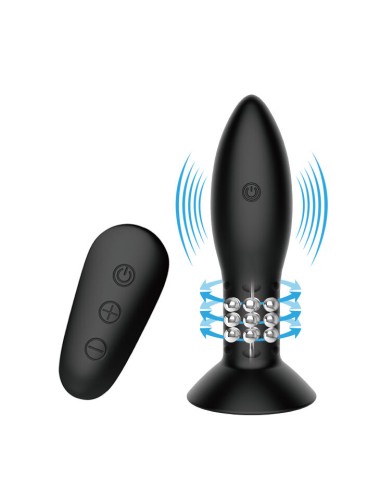 MR PLAY - SPINA CON TELECOMANDO SFERE ROTANTI NERE