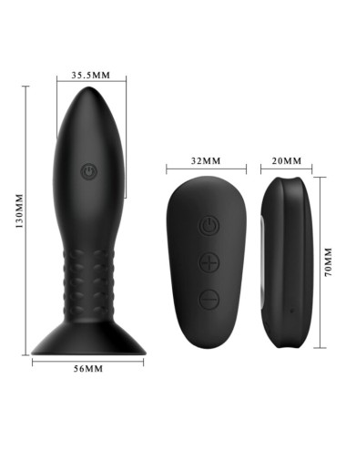 MR PLAY - SPINA CON TELECOMANDO SFERE ROTANTI NERE