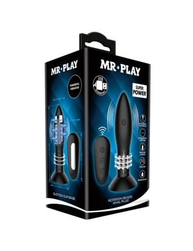 MR PLAY - SPINA CON TELECOMANDO SFERE ROTANTI NERE