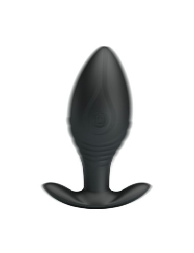 PRETTY LOVE - VIBRATORE RICARICABILE PLUG ANALE REGINA NERO