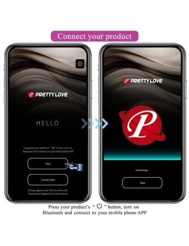 PRETTY LOVE - PLUG ANALE CONTROLLATO DA APP JEFFERSON NERO