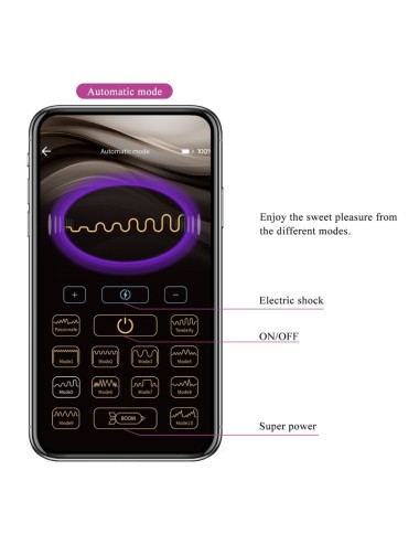 PRETTY LOVE - PLUG ANALE CONTROLLATO DA APP JEFFERSON NERO