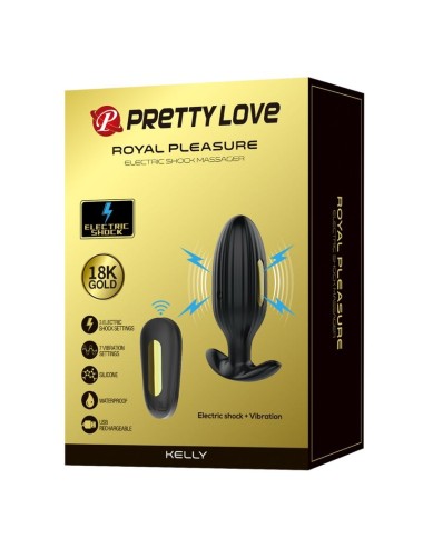 PRETTY LOVE - VIBRATORE ANALE RICARICABILE KELLY PLUG NERO