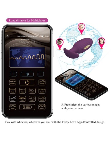 PRETTY LOVE - PLUG ANALE CONTROLLATO DA APP JEFFERSON VIOLA