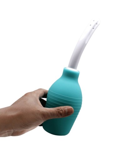MR PLAY - DOCCIA ANALE IN GOMMA BLU PERA