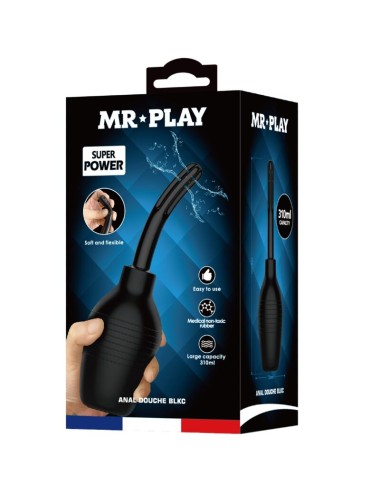 MR PLAY - POTENTE VIBRATORE TELECOMANDO PLUG ANALE NERO
