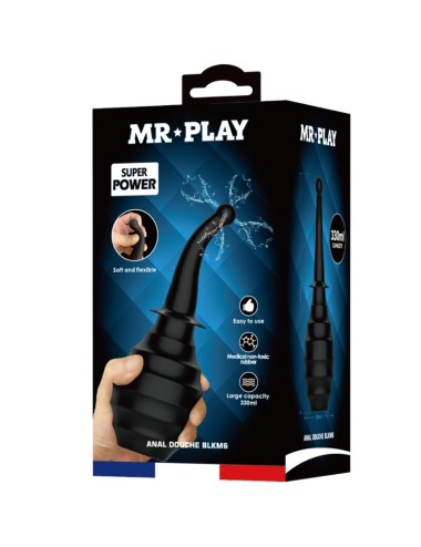 MR PLAY - POTENTE VIBRATORE TELECOMANDO PLUG ANALE NERO