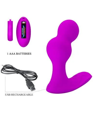 PRETTY LOVE - MASSAGGIATORE VIBRATORE ANALE TERRANCE CON TELECOMANDO
