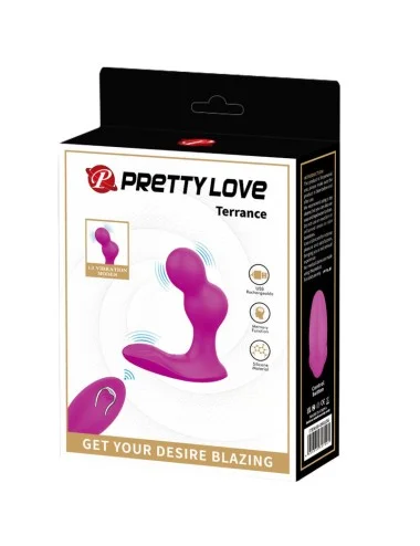 PRETTY LOVE - MASSAGGIATORE VIBRATORE ANALE TERRANCE CON TELECOMANDO