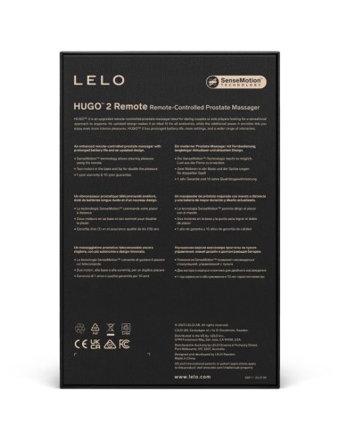 LELO - TELECOMANDO MASSAGGIATORE PROSTATICO HUGO 2 NERO