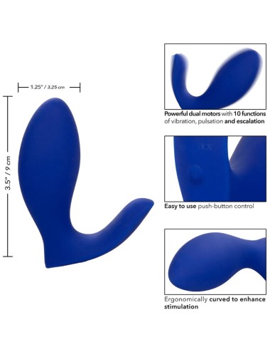 ADMIRAL - STIMOLATORE E VIBRATORE RIMMING DELLA PROSTATA BLU