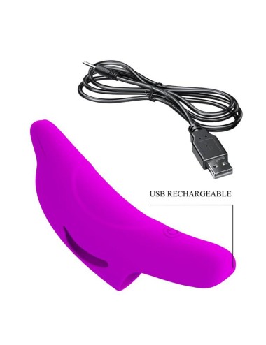 PRETTY LOVE - POTENTE STIMOLATORE DELLE DITA DELPHINI VIOLA
