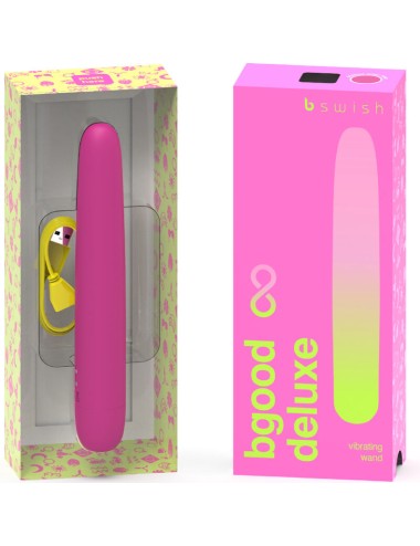 B SWISH - BGOOD INFINITE DELUXE VIBRATORE RICARICABILE IN SILICONE ROSA