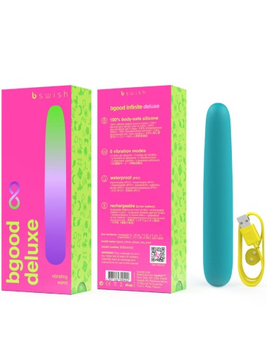 B SWISH - BGOOD INFINITE DELUXE VIBRATORE RICARICABILE IN SILICONE BLU