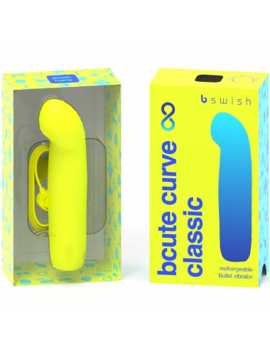 B SWISH - BCUTE CURVE INFINITE CLASSIC VIBRATORE IN SILICONE RICARICABILE GIALLO