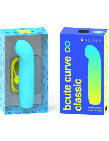 B SWISH - BCUTE CURVE INFINITE CLASSIC VIBRATORE RICARICABILE IN SILICONE BLU