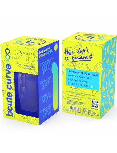 B SWISH - BCUTE CURVE INFINITE CLASSIC VIBRATORE IN SILICONE RICARICABILE EDIZIONE LIMITATA GIALLO