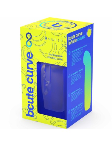 B SWISH - BCUTE CURVE INFINITE CLASSIC VIBRATORE IN SILICONE RICARICABILE EDIZIONE LIMITATA GIALLO