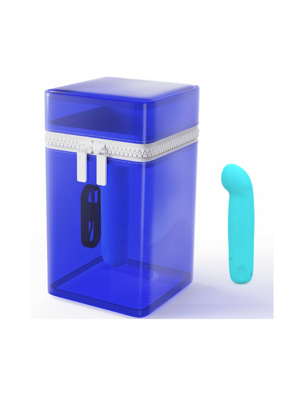 B SWISH - VIBRATORE RICARICABILE IN SILICONE BLU BCUTE CURVE INFINITE CLASSIC EDIZIONE LIMITATA