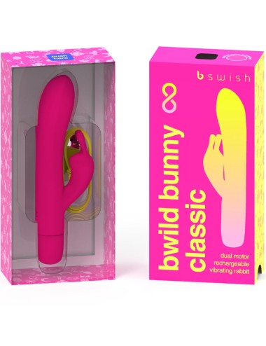 B SWISH - BWILD BUNNY INFINITE CLASSIC VIBRATORE RICARICABILE IN SILICONE ROSA