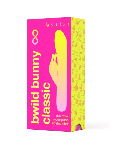 B SWISH - BWILD BUNNY INFINITE CLASSIC VIBRATORE RICARICABILE IN SILICONE ROSA