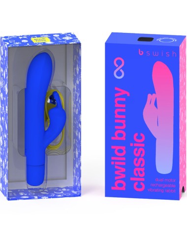 B SWISH - BWILD BUNNY INFINITE CLASSIC VIBRATORE RICARICABILE IN SILICONE BLU