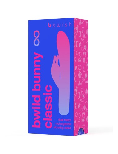 B SWISH - BWILD BUNNY INFINITE CLASSIC VIBRATORE RICARICABILE IN SILICONE BLU