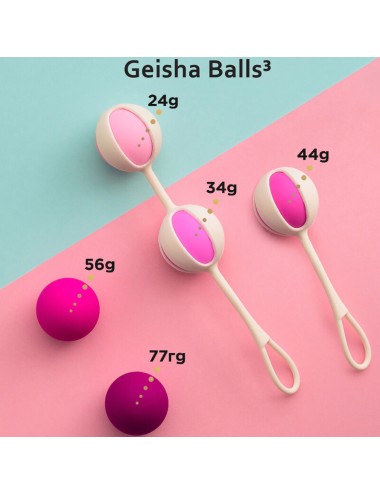 G-VIBE - SET 5 SFERE DA GEISHA3 ROSA