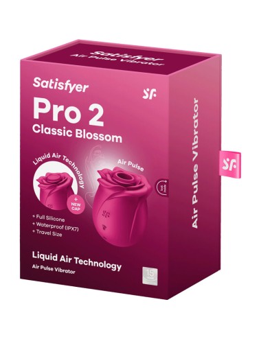 SATISFYER - AIR PULSE VIBRATORE PRO 2 CLASSIC BLOSSOM