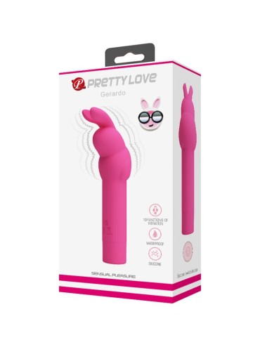 PRETTY LOVE - VIBRATORE IN SILICONE CONIGLIO GERARDO FUSCHIA
