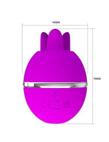 PRETTY LOVE - VIBRATORE IN SILICONE TONDO VIOLA GEMINI BALL