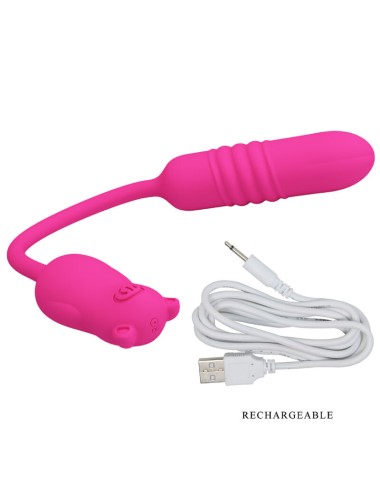 PRETTY LOVE - PROIETTORE VIBRANTE IN SILICONE ROSA