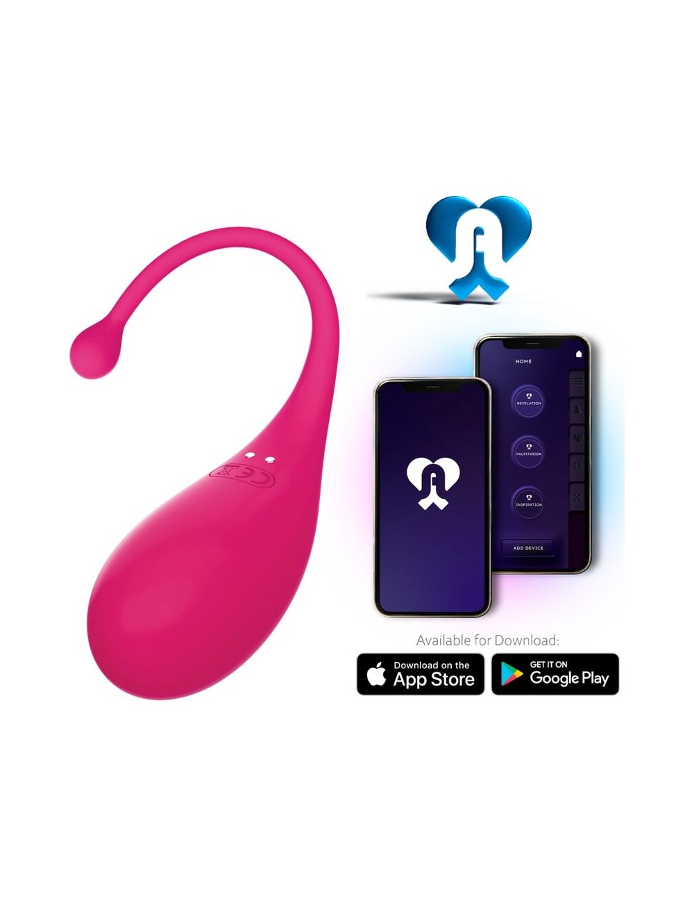 ADRIEN LASTIC - PALPITAZIONE UOVO VIBRANTE ROSA - APP GRATUITA