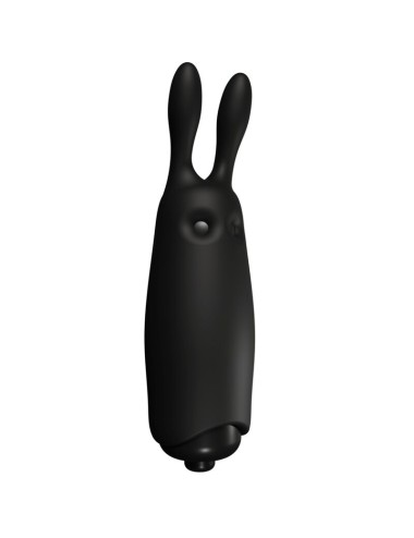 ADRIEN LASTIC - VIBRATORE CONIGLIO NERO TASCABILE IN LASTIC