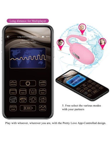PRETTY LOVE - UOVO VIBRANTE RICARICABILE DOREEN PINK