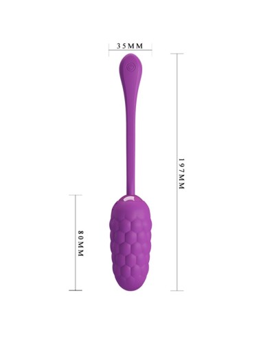 PRETTY LOVE - UOVO VIBRANTE CON TEXTURE MARINA RICARICABILE VIOLA