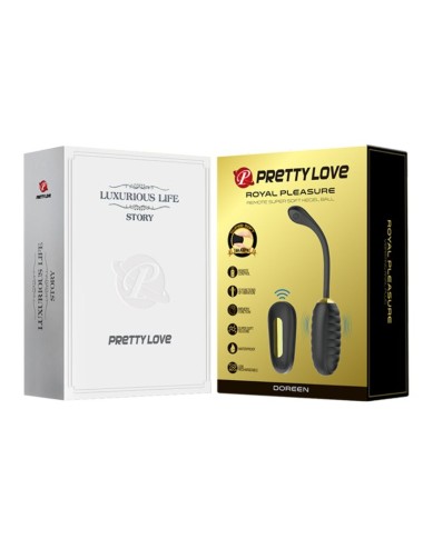 PRETTY LOVE - UOVO VIBRANTE RICARICABILE DOREEN LUXURY NERO