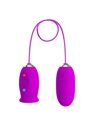 PRETTY LOVE - VIBRATORE RICARICABILE DAISY DUAL EGG VIOLA